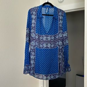 Free people long sleeve shirt